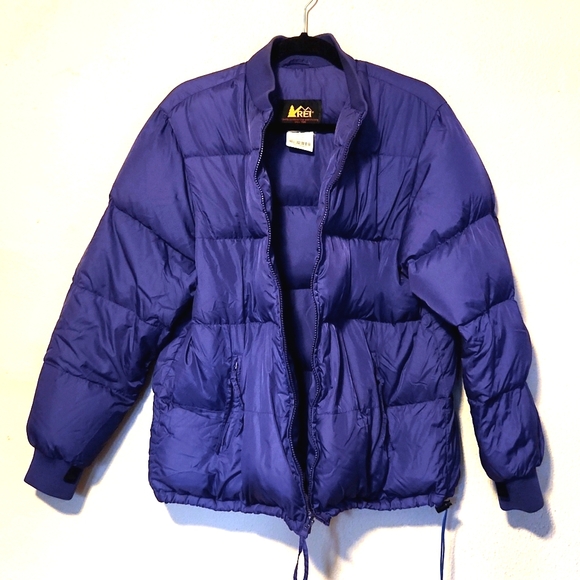 REI Vintage Goose Down Quilted Puffer Jacket Purple Size Large - Picture 10 of 13